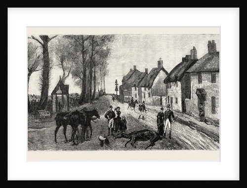 The Sensational Run of the Bicester Hounds, Death of Lady Chesham's Mare in the Village of Chesterton by Anonymous