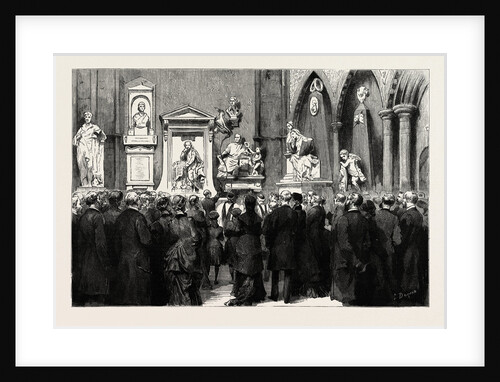 Lord Rosebery Unveiling the Memorial Bust of Robert Burns in Westminster Abbey, London by Anonymous