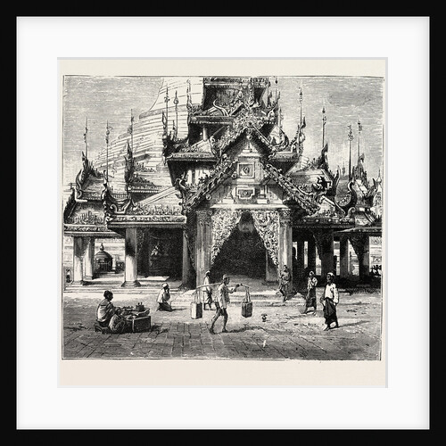 Entrance to the Shway Dagon Pagoda, Rangoon by Anonymous