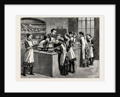 Cookery Class, Marlborough Road, School, London by Anonymous