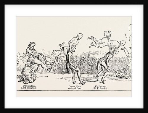Parliamentary Elections and Electioneering in the Old Days: J. Doyle: Leap-Frog on a Level, or Going Headlong to the Devil, May 9, 1831 by Anonymous