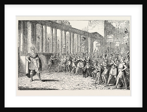 George Cruikshank: Coriolanus Addressing the Plebeians, 1820 by Anonymous