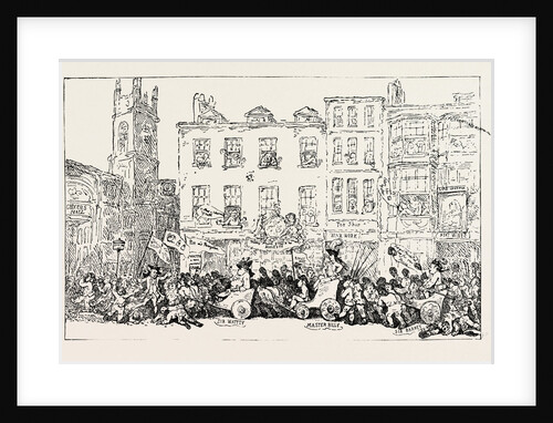 T. Rowlandson: Master Billy's Procession to Grocers' Hall, Parliamentary Elections, Pitt Presented with the Freedom of the City, 1784 by Anonymous