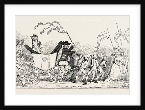 J. Gillray: The Pacific Entrance of Earl Wolf (Lord Lonsdale, the Tyrant of the North) Into Blackhaven (Whitehaven), 1792 by Anonymous