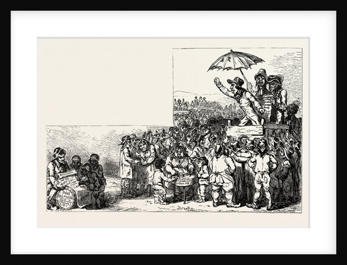J. Gillray: Meeting of Patriotic Citizens at Copenhagen House. Speakers: Thelwall, Gale Jones, Hodson, and John Binns, 1795 by Anonymous