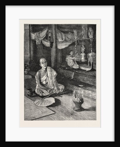 A Call to Worship (Interior of Buddhist Monastery) by Anonymous