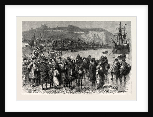 French Huguenot Refugees Landing at Dover in 1685 by Anonymous