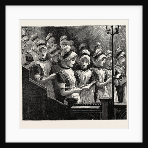Choir of the French Church of the Savoy, Bloomsbury. Consisting of Girls of Huguenot Descent from the Westminster School. UK by Anonymous