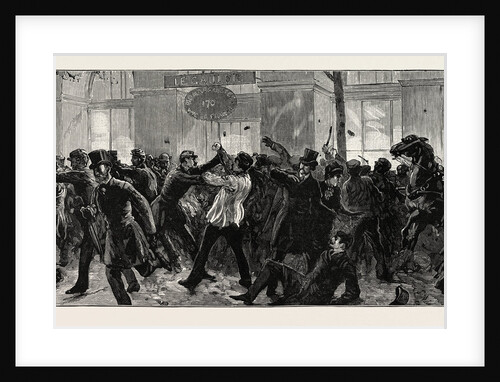 The French Elections: Rioters Attacking the Paris Office of the Gaulois by Anonymous