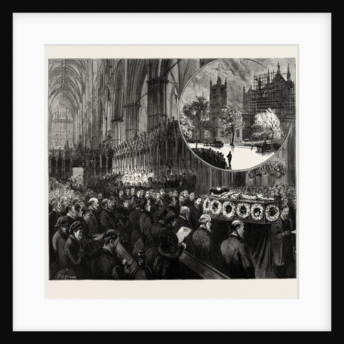The Funeral Service for the Late Lord Shaftesbury at Westminster Abbey by Anonymous