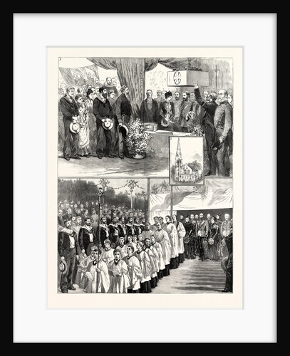 The Prince and Princess of Wales in Denmark, Laying the Foundation-Stone of the New English Church at Copenhagen by Anonymous