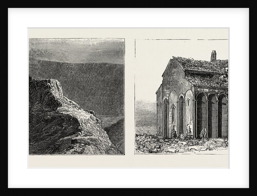 Ruins at Ani, Armenia: Ancient Citadel of Ani in the Plain of the Akhourian River; the Cathedral Church of Ani by Anonymous