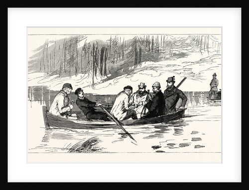 The King's Party Crossing a Lake at Skepsta, Sweden by Anonymous