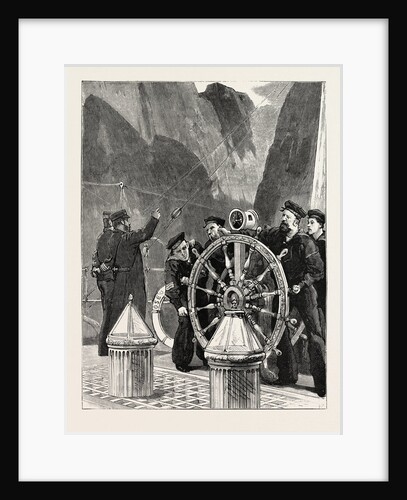The Prince of Wales in Sweden: Hard a Port!, the Osborne in the Naerofjord after Leaving Gudvangen by Anonymous
