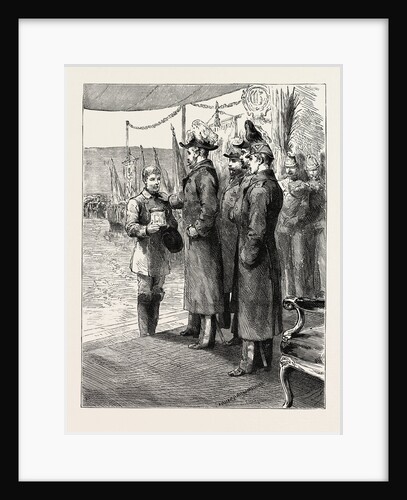 The Prince of Wales in Sweden: The King of Sweden Distributing Prizes at the Stockholm Rifle Meeting by Anonymous