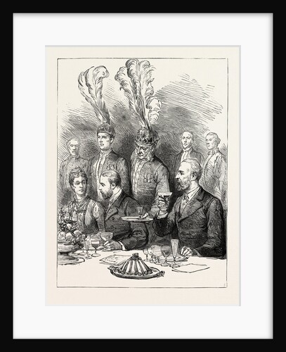 The Prince of Wales in Sweden: The Farewell Lunch at Drottningholm, the Prince of Wales Waited on by the La–Pare of the Queen and the Princess of Dalecarlia by Anonymous