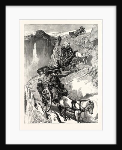 The Prince of Wales in Norway: The Prince and His Suite Descending the Stalheimsklev by Anonymous
