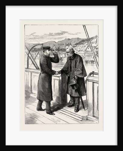 The Prince of Wales in Norway: Mr. Gladstone Visiting the Prince at Molde on Board the Royal Yacht Osborne by Anonymous