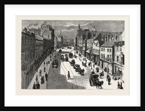 Leeds, Briggate, from the Railway Bridge by Anonymous