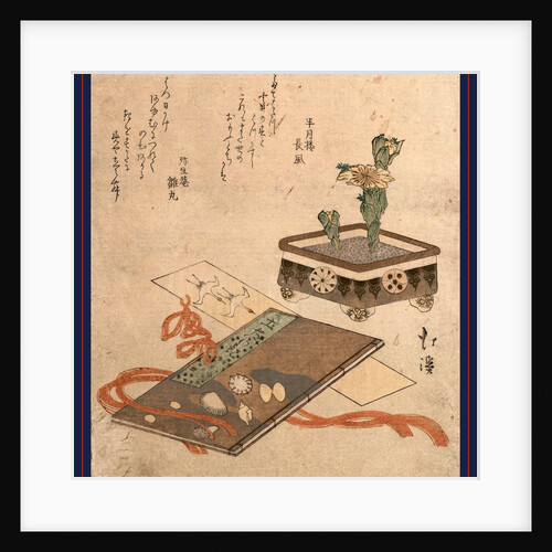 Fukujuso Tosa Nikki Shiori, Fukujuso (Adonis Plant): Tosa Diary Bookmark by Anonymous