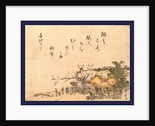Inakaya No Ume, Plum Tree of a Country Farmhouse. 1804 by Anonymous