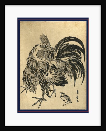 Niwatori, Hen and Chick by Anonymous