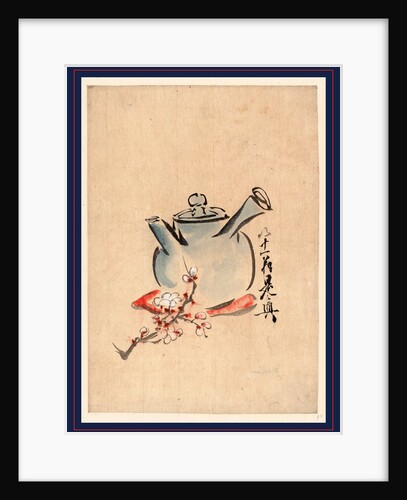 Teapot with Cherry or Plum Blossoms by Anonymous