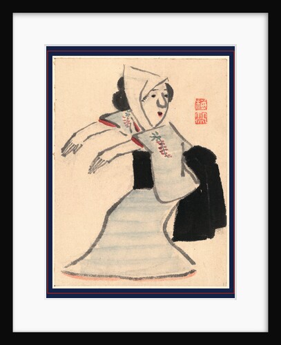 Caricature of a Woman Dancing by Anonymous