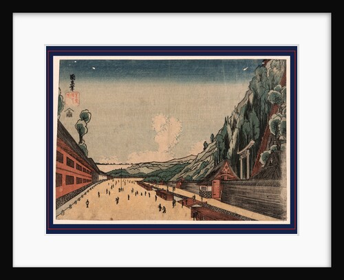 Wide Promenade and Shrine Buildings at the Base of Mount Atago by Anonymous