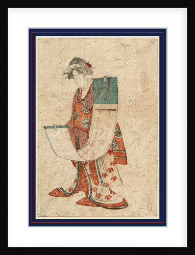 Woman Holding a Calendar Scroll. by Anonymous