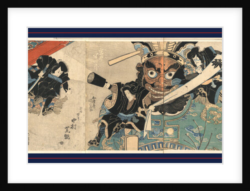 Two Actors on the Shoulders of a Giant and the Third Actor Leaping Onto the Giant by Anonymous