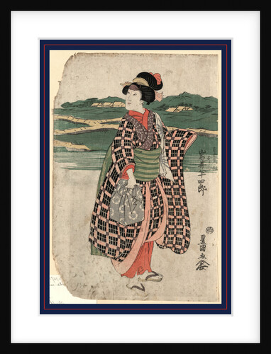 Iwai Hanshiro no Sagoemon musume Oyone, The actor Iwai Hanshiro in the role of Sagoemon's daughter Oyone by Utagawa Toyokuni