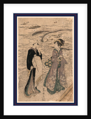 Jibukiami, Fishing net by Utagawa Toyokuni