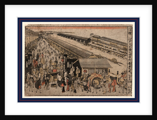 Perspective View of a Marketplace. by Anonymous