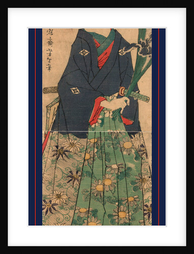 Full-Length Portrait of a Man Holding an Iris. by Anonymous