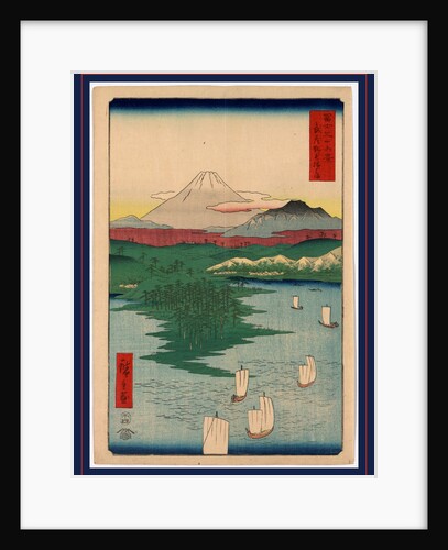 Musashi noge Yokohama, Noge, Yokohama in Musashi Province by Ando Hiroshige