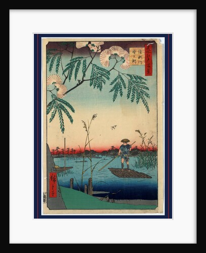 Ayasegawa kanegafuchi, Ayase River and Kanegafuchi by Ando Hiroshige