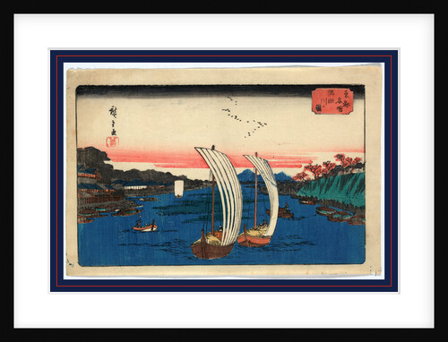 Sumidagawa no zu, View of Sumida River by Ando Hiroshige