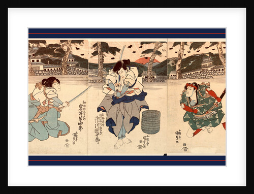 Seki Sanjuro Ichikawa Danjuro Iwai Hanshiro, the Actors Seki Sanjuro Toyokuni, 1786-1865 by Anonymous