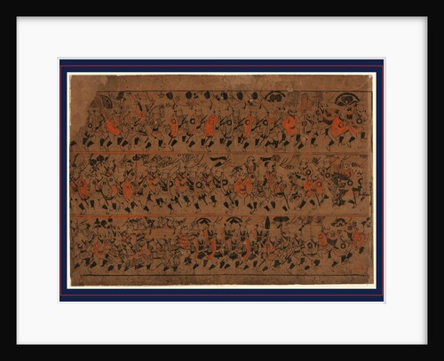 Long Procession of Men (Nobility or Government Officials) on Foot. by Anonymous