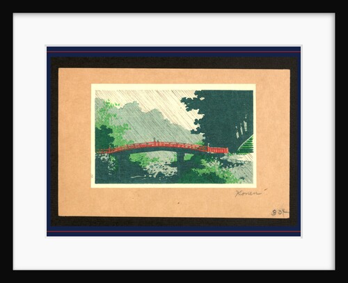 Bridge During a Rain Storm. by Anonymous