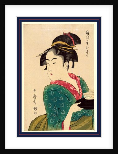 Naniwaya okita, Okita of Naniwa-ya by Kitagawa Utamaro