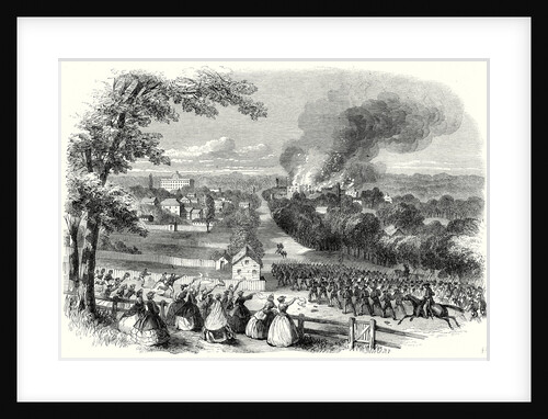 The Civil War in America: Reoccupation of Jackson Mississippi by the Confederates 8 August 1863 by Anonymous
