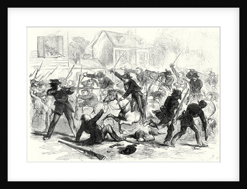 The Civil War in America Gallant Charge of Federal Cavalry Into Fairfax Courthouse Virginia 22 June 1861 by Anonymous