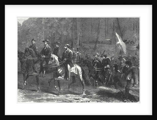 End of the American Civil War Flight of President Jefferson Davis and His Ministers Over the Georgia Ridge Five Days Before His Capture 1 July 1865 by Anonymous