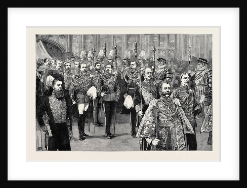 The Wedding Procession in St. George's Chapel: The Third Procession, the Bridegroom and His Supporters by Anonymous