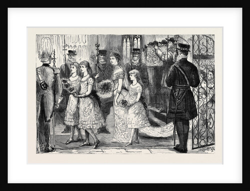 The Wedding Procession in St. George's Chapel: The First Procession, the Royal Family and the Royal Guests by Anonymous