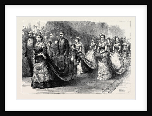 The Wedding Procession in St. George's Chapel: The Second Procession, Her Majesty the Queen and the Princess Beatrice by Anonymous