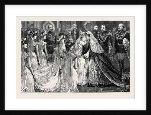 After the Ceremony, Her Majesty Congratulating the Bride by Anonymous