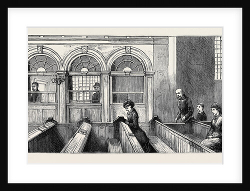 Prince Leopold at the Home of His Affianced Bride, Arolsen: The Royal Pew in Arolsen Church by Anonymous